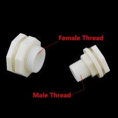 Abs 1/2 "3/4" 1 "bsp 남성 스레드 스레드/여성 스레드 물 탱크 커넥터 물고기 탱크 수족관 diy에 대 한 플라스틱 파이프 피팅|파이프 피팅|, 1개, 3/4"