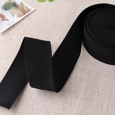 짱패브릭 (5마)고탄력-이중직고무밴드-블랙, 40mm, 1개