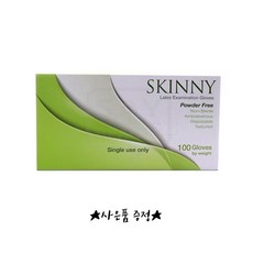 매크로덴 스키니장갑 SKINNY장갑 라텍스글러브 병동용장갑 무분말, 1box, M