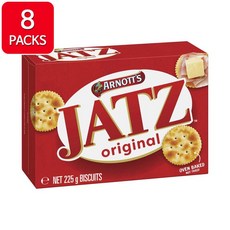 Arnotts Jatz Original 아노츠 젯즈 오리지널 비스킷 호주 과자 225g 8팩, 8개