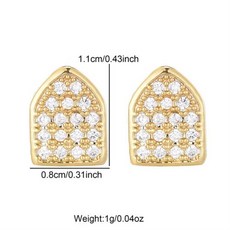 D & Z 남녀공용 싱글 이빨 그릴 큐빅 지르콘 스톤 황동 소재 힙합 코스프레 쥬얼리 아이스 아웃