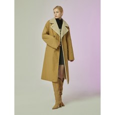 씨씨콜렉트 중계점 테일러드 카라 리버시블 인조무스탕 코트 C234PSJ621
