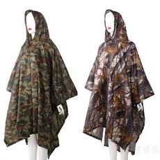 3in1 야외 배낭 비 덮개 판초 코트 위장 텐트 천막 매트 캠핑 도구 야외 캠?