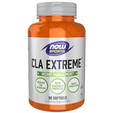 NOW Sports Nutrition CLA Extreme (Conjugated Linoleic Acid) With Guarana & Green Tea 90 Softgels, 1개, 90정