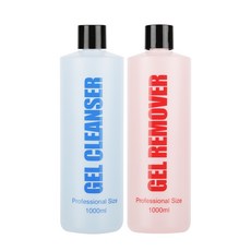 젤네일 젤리무버 1000ml + 젤클렌저 클리너 1000ml 세트 교차가능, 1개, 1L - 네일젤클렌저추천