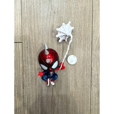 차량 장식 피규어 마블 스파이더맨 줄타기 흔들흔들 자동차 장식품, 1개, 머리뿔