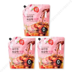 오늘좋은 아샷추 복숭아 제로, 3개, 1.5L