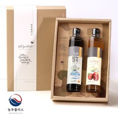 농부플러스 만능간장+식초 2병 선물세트, 만능어간장+사과식초, 1세트, 300ml