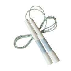 나리아오피스 화이트 라벨 미끄럼방지 조절캡 라지 줄넘기, 블루