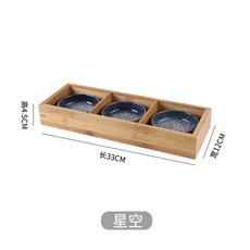 일본 식기 접시 사각 구절판 나무 트레이 플레이트 청키 고양이 나눔 일본그릇 일본접시, 1개, 21. 9격자 별맥