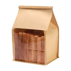 빵 봉투 1000장 비닐 투명 크라프트창봉투 쿠키 포장 베이커리, 1개, 6-8조각 크라프트 백 10개, 상세페이지 참고