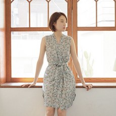 [엘렌셔츠] 민소매 골프가운(라벤더 민트) (3497623)