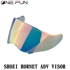 바이크안경 방풍 MTB 고글 Shoei Hornet ADV DS 2 용 헬멧 바이저 쉴드 광색성 마스크 윈드 액세서리 Revo 틴티드 김서림 방지, 12.Rainbow Red