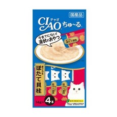 이나바 차오 츄르 고양이 간식, 참치+가리비관자, 56g, 10개