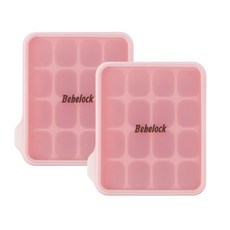 베베락 엘파 실리콘 큐브(냉동보관용기) 2P, 엘파 실리콘큐브(피치핑크2P), 1개