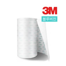 3M PPF필름 자동차보호필름 우레탄필름 도어가드 폭5cm/10cm/25cm/50cm 블루/레드버전, 블루 투명 폭100mmX500mm, 1개