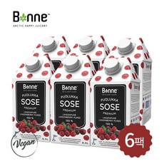[본네] 프리미엄 링곤베리 퓨레 주스 500ml 6개입, 상세 설명 참조, 상세 설명 참조