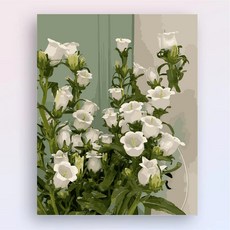 탐리프 diy 명화그리기 세트 40 x 50cm, 화이트 캄파눌라, 1개