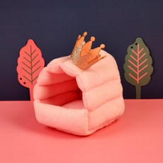 햄스터 햄스터집 집 키우기 인테리어 데코 고슴도치, 핑크 크라운_S