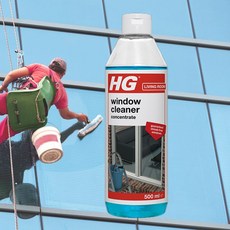 유럽수입 HG 유리클리너 원액 500ml 전문가용 다용도 유리창 청소세제 업소용 유리창클리너 유리창세제, 1개