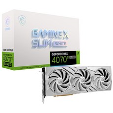 MSI 지포스 RTX 4070 Ti SUPER 게이밍 X 슬림 화이트 D6X 16GB 트라이프로져3