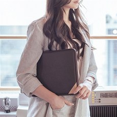 아트박스/바투카 바렌체 레더 맥북에어 파우치 11.6/13.인치-Chocolate, 11.6인치 - Chocolate