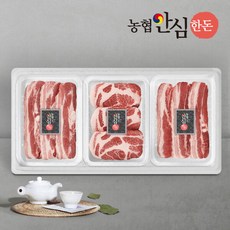 [농협안심한돈] 한돈구이선물세트 1호 1.5kg (삼겹살+목살), 1개