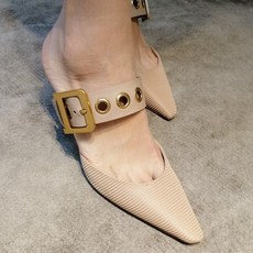 크리스챤디올 여성 D-DIOR 벨티드 슬링 누드 슬링힐