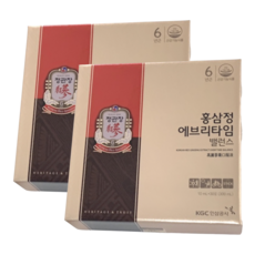 정관장 (정가15만원)(한정수량) 홍삼정 에브리타임 밸런스 10ml*30포 / 2박스 + 쇼핑백 2개