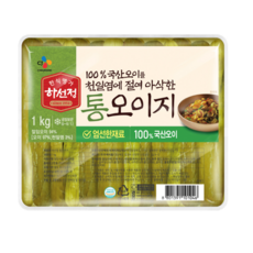 CJ 하선정 통오이지 1kg, 1000g, 1개