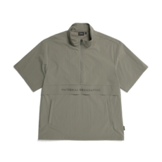 내셔널지오그래픽 N232UFT810 여름 반팔 트레이닝 아노락 집업 LICHEN KHAKI 443497