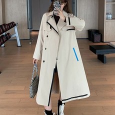 A라인트렌치코트 심플한 디테일 키작녀 코디