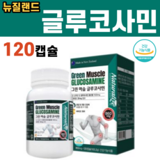 그린 글루코사민 초록입홍합 초록잎홍합 추출물 오일 120캡슐 효능 효과 연골관리복합식품 어깨 무릎 허리 관절 연골 통증 60대 70대 여자 여성 갱년기 영양제, 1병