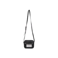 MATIN KIM 마뗑킴 SQUARE LEATHER CROSS BAG IN 블랙