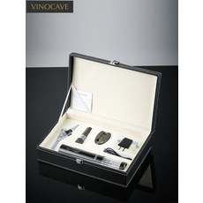 vinocave Vinocave 전동 와인 오프너 선물세트 자동 와인 따개, 1set, 가죽 박스 세트 - 레드