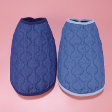 신나라_닷컴_데님 항아리퀼팅 깔깔이 2XL 애완티 동물깔깔이 애완데님의류 애견용티셔츠 애완데님깔깔이+t2lsskfkektzja, 옾*진청