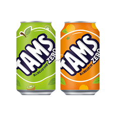 탐스 제로 355ml 2종 사과키위 6캔+오렌지 6캔=총12캔, 12개