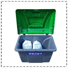 관리도구함 쓰레기통 제설함 분리수거용 240L 모래함 912x605x645mm HDPE, WL-2987, 초록색, 1개