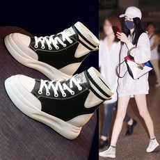 레스지오 통굽 하이탑 가을신상 학생화 니트탑 속굽 워커부츠 백신녀