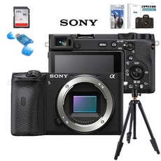 SONY 미러리스 A6600 BODY+4k메모리+보호필름+리더기+크리닝킷, 64G패키지