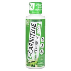 Nutrakey L-카르니틴 3000 그린 애플 퍼커 473ml(16fl oz), Nutrakey L-카르니틴 3000 그..., 1개, 473ml