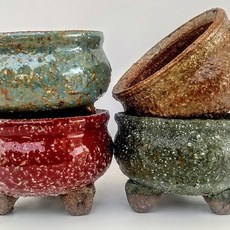 별난다육 수제화분세트 다육이화분(색상랜덤), 단지 4종세트