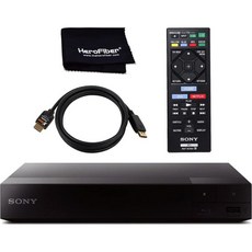Sony 4K 업스케일링 3D 홈씨어터 스트리밍 블루레이 DVD 플레이어 WiFi 포함 HDMI 케이블 Official Remote Cloth, 1개
