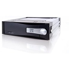 [해외직구]ICY DOCK 3.5 SATA III 견고한 알루미늄 하드 드라이브 5.25 드라이브 베 이용 핫스왑 모바일, One Color_One Size