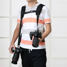 다기능 DSLR 듀얼 퀵 릴리즈 더블 스트랩 끈 카메라, 1개