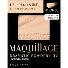 일본직발송 6. 마키아지 (MAQUILLAGE) [2개 세트] 마키아쥬 드라마틱 파우더리 오클 00 (레필) 9.3 G×2개, One Size, One Color