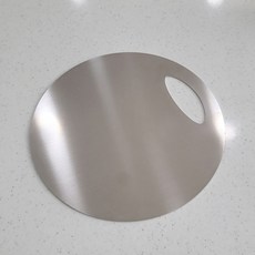 테르헨 316 스테인레스 도마 정원형 25cm, 1개, 눈금형