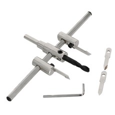 Zeyuan 225mm 합금 조정 가능한 원형 구멍은 고약 합판 구멍 백색을위한 절단기를 보았습니다, 1개