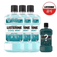 리스테린 [그린티250ml증정] 쿨민트 마일드 750ml x3
