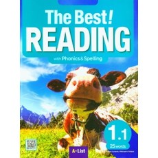 The Best Reading 1-1 Student Book : with Phonics & Spelling, A*List, 9791166373374, e-Creative Contents/ Michae...